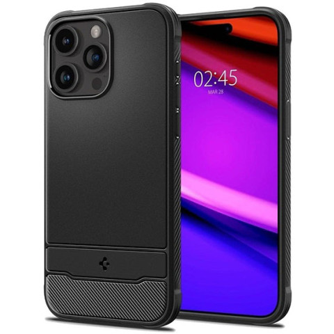 Чохол Spigen для Apple iPhone 15 Pro Max Rugged Armor MagFit, Matte Black