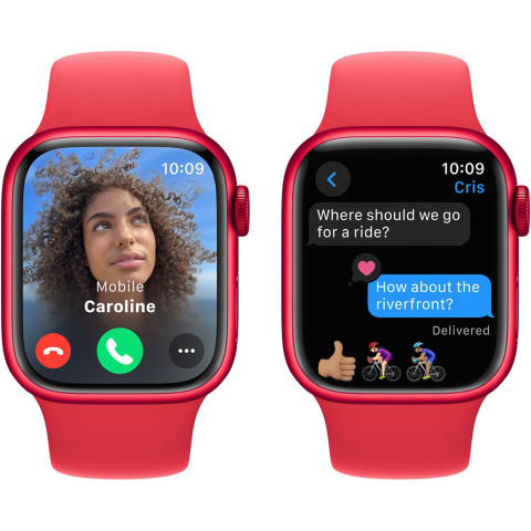 Смартгодинник Apple Watch Series 9 GPS 41mm RED Aluminium Case with RED Sport Band – S/M